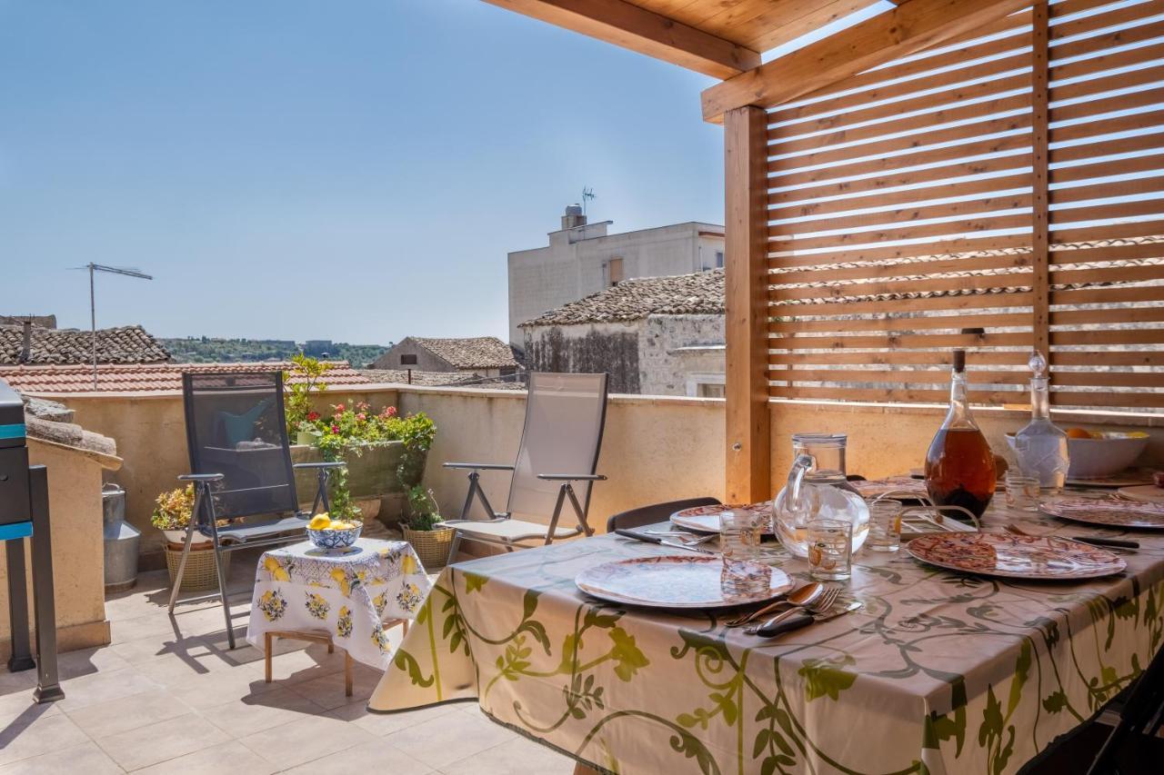 Si-Moutique Le Case Degli Avi Barocche, Con Terrazza Panoramica Modica Exterior foto